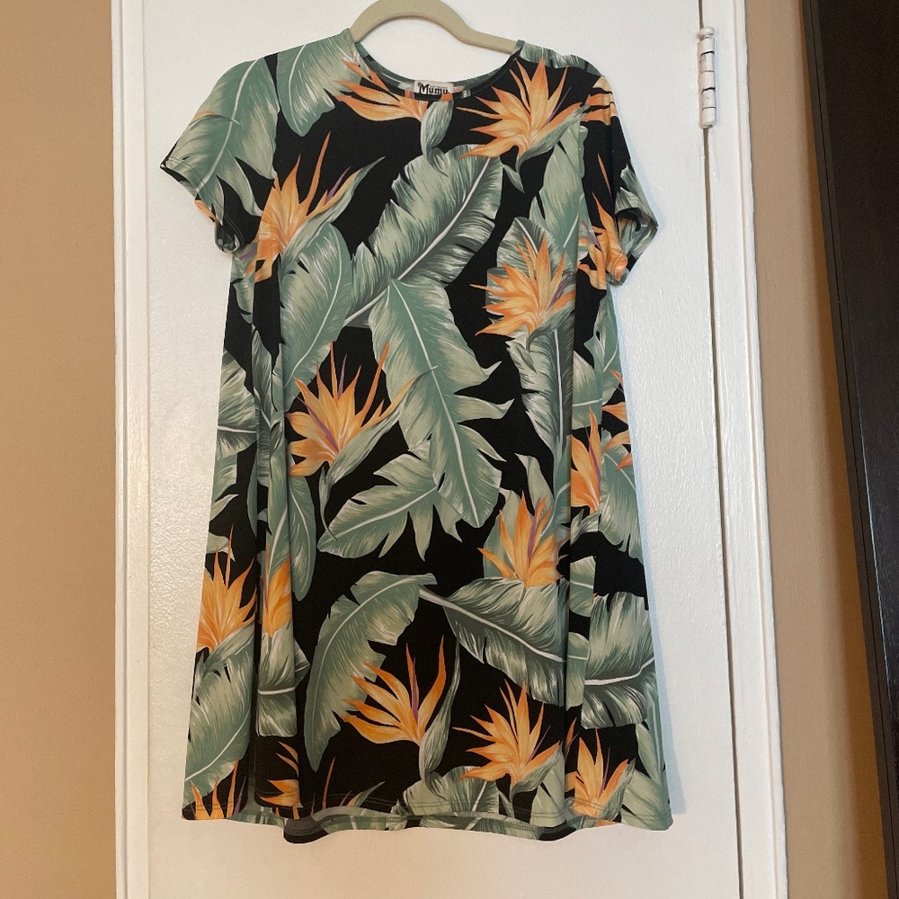 Show Me Your Mumu Palm Tree Dress